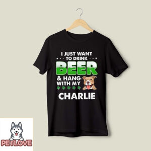 Beer And Dog 2 – Personalized Custom Unisex T-Shirt