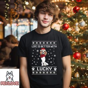 Better With Dog Christmas – Personalized Custom Sweatshirt