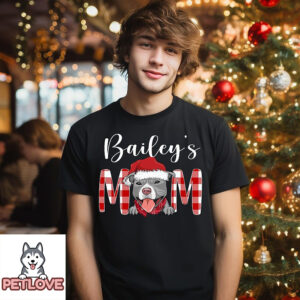 Christmas Dog Momdad – Personalized Custom Unisex Hoodie
