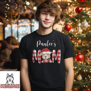 Christmas Dog Momdad – Personalized Custom Unisex T-Shirt