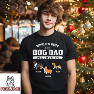 Dad Belongs To – Personalized Custom Unisex T-Shirt