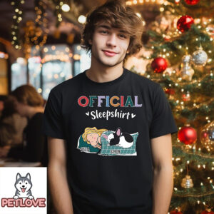 Dog Curled Up Sleepshirt – Personalized Custom Unisex T-Shirt