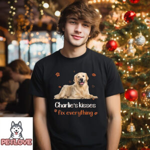 Dog Kisses – Personalized Custom Photo Unisex T-Shirt