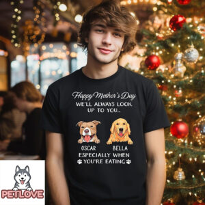 Dog Look Up To You – Personalized Custom T-Shirt