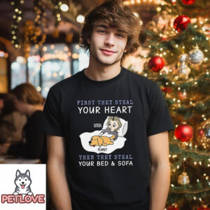 First They Steal Heart – Personalized Custom Unisex T-Shirt