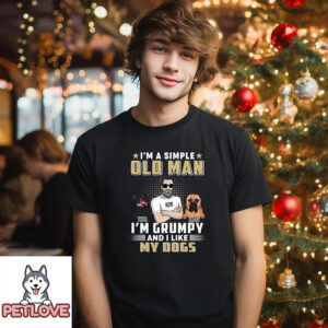 Grumpy Simple Old Man – Personalized Custom Unisex T-Shirt