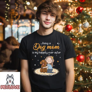 Happy Dog Mom – Personalized Custom Unisex T-Shirt