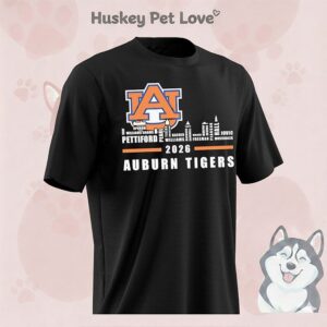 Auburn Tigers 2026 Players Names City Skyline T-Shirt