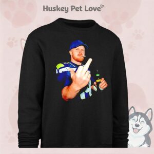 Ernest Jones Wearing Sam Darnold Seattle Football Middle Finger T-Shirt