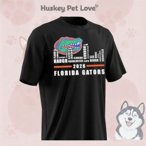 Florida Gators 2026 Players Names City Skyline T-Shirt