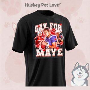 Gay For Maye Drake Maye Patriots 90s Bootleg T-Shirt