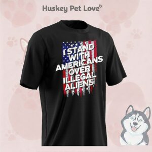 I Stand With Americans Over Illegal Aliens Vintage T-Shirt