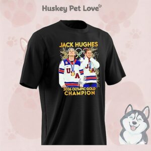 Jack Hughes Hero USA Men’s Olympic Hockey Olympic 2026 Gold T-Shirt