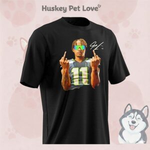 Jaxon Smith-Njigba Seattle Seahawks Middle Finger Signature T-Shirt