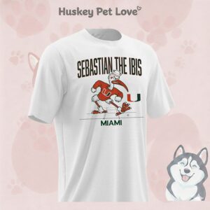 Miami Hurricanes Football Sebastian The Ibis Mascot T-Shirt