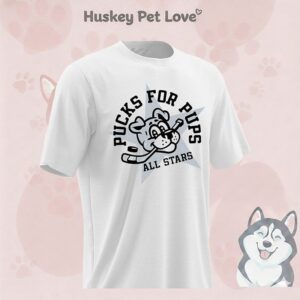 Pucks For Pups All Stars 2026 Hockey Logo T-Shirt