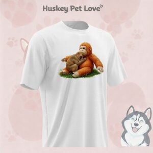 Punch The Monkey And Stuffed Monkey Cartoon T-Shirt