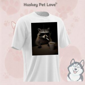 Raccoon Smoking And Coffee T-Shirt
