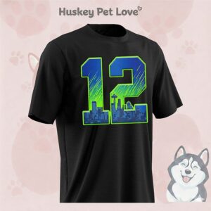 Seattle Seahawks 12 Skyline Graphic T-Shirt