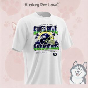 Seattle Seahawks Super Bowl Champs Helmet Vintage T-Shirt