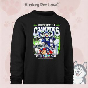Seattle Seahawks Super Bowl Lx Champions Beat Patriots Funny T-Shirt