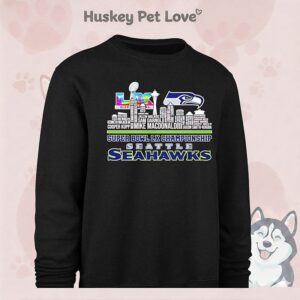 Seattle Seahawks Super Bowl Lx Champions Player Name Skyline T-Shirt