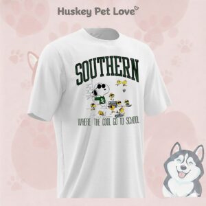 Southern Peanuts Snoopy And Woodstock Where The Cool Go To School T-Shirt