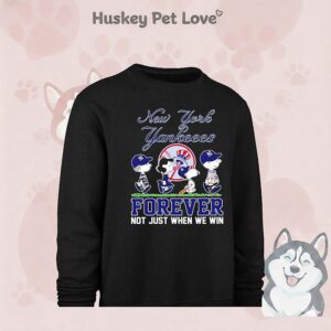 The Peanuts X New York Yankees Forever Not Just When We Win 2026 T-Shirt