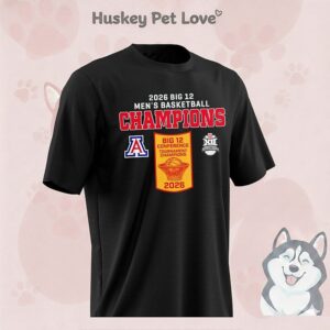 2026 Big 12 Tournament Champions Arizona Wildcats Basketball Logo T-Shirt