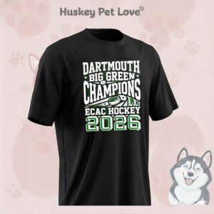 2026 Dartmouth Big Green Ecac Hockey Champions Logo T-Shirt