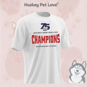 75 Psac 2026 Men’s Indoor Track And Field Champions Shippensburg Raiders T-Shirt