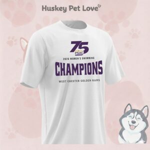 75 Psac 2026 Women’s Swimming Champions West Chester Golden Rams T-Shirt
