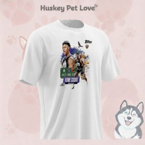 Ace Bailey Utah Jazz Home Court Salt Lake City Comic Court T-Shirt