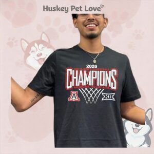 Arizona Wildcats 2026 Big 12 Men’s Basketball Champions T-Shirt