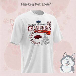 Arkansas Razorbacks Sec Men’s Basketball Tournament Champions Logo T-Shirt