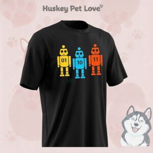 Binary 01 10 11 Robot T-Shirt