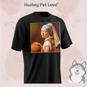 Court Elegance Pearl Earring Girl’s March Madness T-Shirt