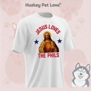 Jesus Loves The Phils Heart Bell Philadelphia Phillies T-Shirt
