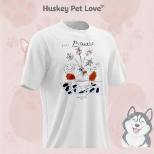 Louis Tomlinson Wearing Picasso 1995 Vase Of Flowers 1957 T-Shirt