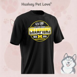 Michigan Wolverines 2026 Big Ten Men’s Ice Hockey Tournament Champions Locker Room T-Shirt