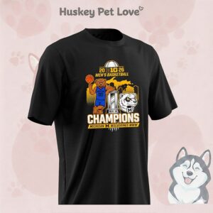 Michigan Wolverines Big Men’s Basketball Champions 2026 Mascot Trophy T-Shirt