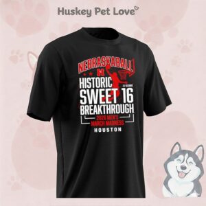 Nebraska Cornhuskers Sweet 16 2026 Men’s March Madness Logo T-Shirt