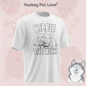 Nibble The Rich Rabbits Funny T-Shirt