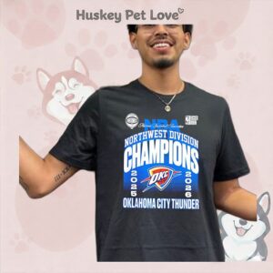 Oklahoma City Thunder 2026 Northwest Division Champions Locker Room T-Shirt
