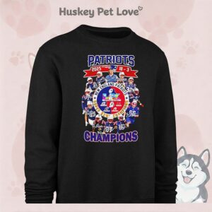 Patriots Football 2025 18-3 Super Bowl Champions Players Signatures T-Shirt