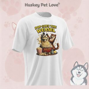 Pop Goes The Weasel Popcorn Graphic T-Shirt