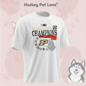 Purdue Boilermakers 2026 Big Ten Men’s Basketball Tournament Champions Cut Nets T-Shirt