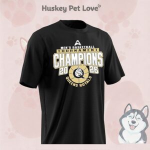 Queens University Of Charlotte 2026 Atlantic Sun Men’s Basketball Tournament Champions T-Shirt