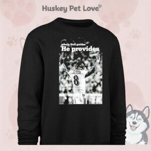 Ravens Lamar Jackson Where God Guides He Provides T-Shirt