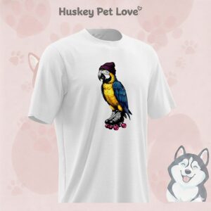 Roller Skating Parrot Bird T-Shirt